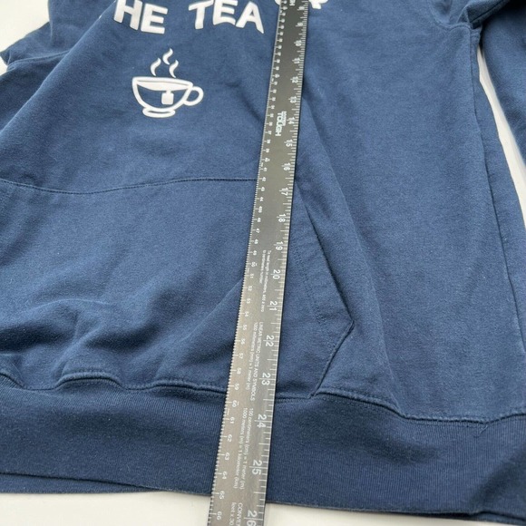 Wound Up XL 15-17 Hybrid Blue Here For The Tea Graphic Hoodie Sweatshirt - Picture 7 of 7